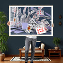 Playing Cards Canvas Wall Art | Casino Game Room Decor, by MyGreatCanvas | Canvas Wall Art Prints | Photo Prints & Wall Decor