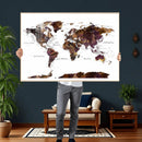 World Map Canvas Print – Detailed Map of the World Wall Art by MyGreatCanvas | Canvas Wall Art Prints | Photo Prints & Wall Decor