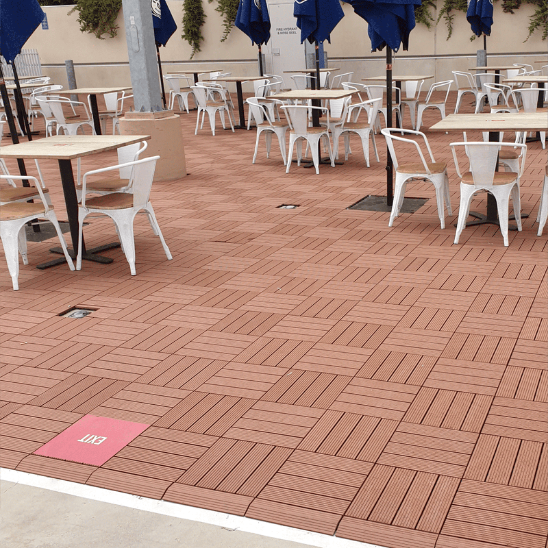 <b>Deck Tiles</b> - Premium WPC Interlocking | DECKO (11.8"/11.8"/0.8") - <b>choose the color</b> - (One Piece)