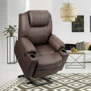 Electric Power Lift Leather Massage Sofa by LJGDeals