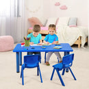 Kids Plastic Rectangular Learn and Play Table by LJGDeals