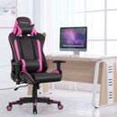 Massage Gaming Chair with Lumbar Support and Headrest by LJGDeals
