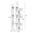 8-Tier Bookshelf Bookcase with 8 Open Compartments Space-Saving Storage Rack by LJGDeals