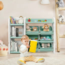Kids Toy Storage Organizer with Bins and Multi-Layer Shelf for Bedroom Playroom by LJGDeals