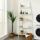 5-Tier Wall-leaning Ladder Shelf Display Rack for Plants and Books by LJGDeals