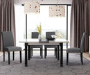 Set of 2 Fabric Upholstered Dining Chairs with Nailhead by LJGDeals