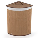 15 Gallon Bamboo Laundry Hamper with Removable Liner by DirectDeals