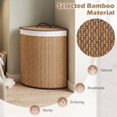 15 Gallon Bamboo Laundry Hamper with Removable Liner by LJGDeals