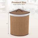15 Gallon Bamboo Laundry Hamper with Removable Liner by DirectDeals