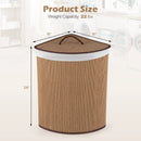 15 Gallon Bamboo Laundry Hamper with Removable Liner by LJGDeals