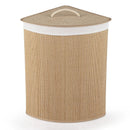 15 Gallon Bamboo Laundry Hamper with Removable Liner by DirectDeals
