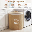 15 Gallon Bamboo Laundry Hamper with Removable Liner by LJGDeals