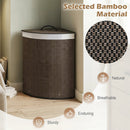 15 Gallon Bamboo Laundry Hamper with Removable Liner by DirectDeals