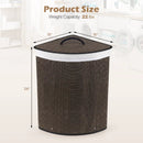 15 Gallon Bamboo Laundry Hamper with Removable Liner by DirectDeals