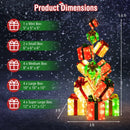 15 PCS Lighted Christmas Boxes with Bowknot and 483 LED Light Bulbs for Indoor Outdoor by LJGDeals