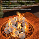 15 Pieces Ceramic Fiber Fire Balls for Outdoor Use-Gray by LJGDeals