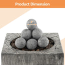 15 Pieces Ceramic Fiber Fire Balls for Outdoor Use-Gray by LJGDeals