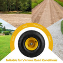 15 x 6.00-6 Tubeless Tires and Wheels 2 Pack 4 PR Tires-Yellow by LJGDeals