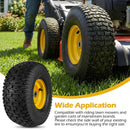 15 x 6.00-6 Tubeless Tires and Wheels 2 Pack 4 PR Tires-Yellow by LJGDeals