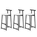 Modern Bar Stools With Backrest For Kitchen (Set of 3) by HouseOfZazla