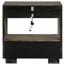 Durango 2-drawer Nightstand Bedside Table Taupe Oak