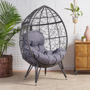 Cosmos - Round Hammered Iron Teardrop Chair by HouseOfZazla