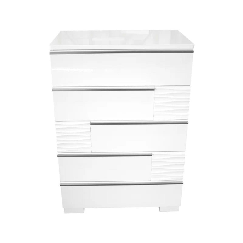 5 Drawer Chest, Bedroom - White, photo 2 of 4