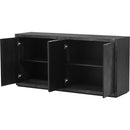 Distinctive Features of a Four-Door Cabinet Sideboard with Ash Veneer suitable for Hallway, Entryway, Living Room