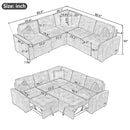 L-Shape Sofa Bed Pull-Out Sleeper Sofa With Wheels, USB Ports, Power Sockets For Living Room by HouseOfZazla