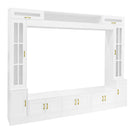Wall Unit Entertainment Center With Bookshelves For TVs Up to 80" by HouseOfZazla