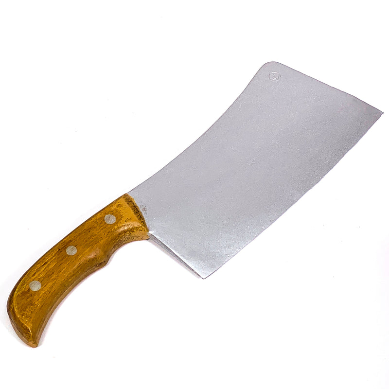 Foam Rubber Lightwood Handle Medium Butcher's Cleaver Prop