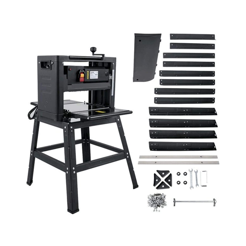 15AMP Heavy Duty Electric Thickness Planer Benchtop W/ Stand, 13" (SAK22701)