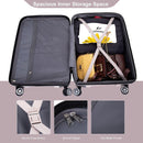 3 Piece Luggage Sets PC Lightweight & Durable Expandable Suitcase with Two Hooks, Double Spinner Wheels, TSA Lock, (21/25/29) Sand