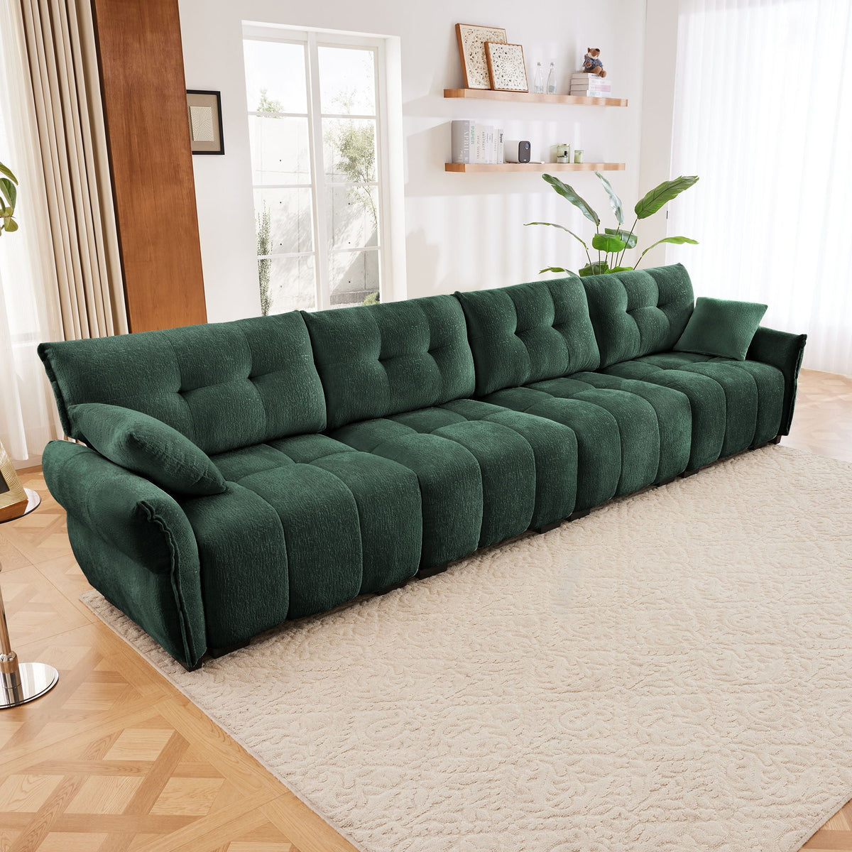 Modern Sofa & Pillows, Textured Cover, High Rebound Cushions, photo 8 of 34