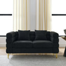 3-seater + 2-seater Combination sofa.BLACK teddy
