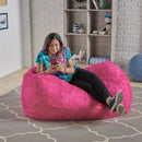 Michael - Modern Cylindrical Suede Bean Bag Chair by Unique Piece Furniture