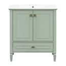 Freestanding Vanity With 1 Drawer & 2 Soft Close Doors With Door Mounted Storage by HouseOfZazla