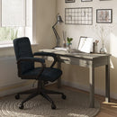Brewer - Swivel Office Chair - Distressed Blue by HouseOfZazla