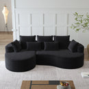 Curved Oversized Sectional Sofa With Extra Deep Seat by HouseOfZazla