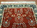 4' X 6' Vintage Handmade Pakistani Rug Highly Detailed Red