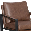 Starkston - Upholstered Track Arm Accent Chair - Brown by HouseOfZazla
