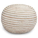 Yolanda - Round Pouf - Natural by HouseOfZazla