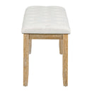 6-Piece Retro Rectangular Dining Table Set, Table with Unique Legs and 4 Upholstered Chairs & 1 Bench for Dining Room and Kitchen (Natural Wood Wash)