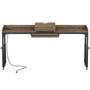 Adjustable Overbed Table With Wheels, Queen Size Mobile Desk - Dark Gray by HouseOfZazla