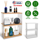 3-Tier Acrylic Countertop Organizer Bathroom Wood Counter Storage Rack Standing Vanity Cosmetics Shelf Cup Holder Desk Display Shelves