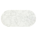 Zayn - Dining Table - White Natrual Marble Top & White by Unique Piece Furniture