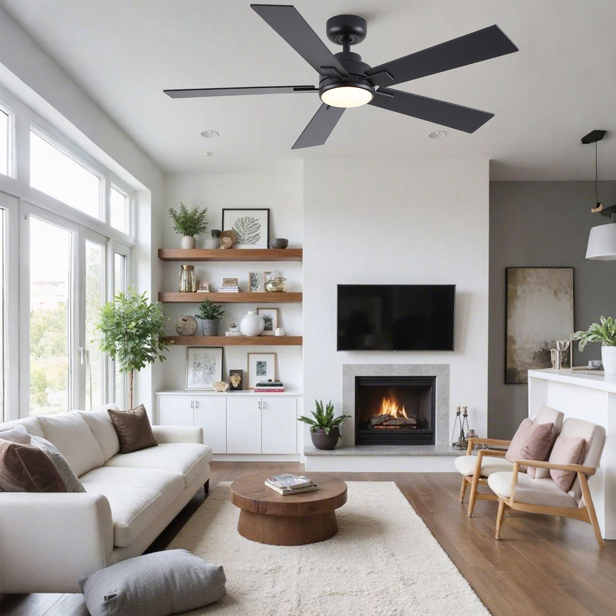 Reversible Motor Integrated LED Dimmable Ceiling Fan With Light, photo 4 of 40