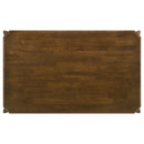 Almonte 59-inch Rectangular Wood Dining Table Dark Brown