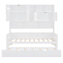 Daybed With All-In-One Cabinet And Shelf