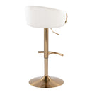 Claire - Contemporary / Glam Adjustable Bar Stool (Set of 2) by HouseOfZazla